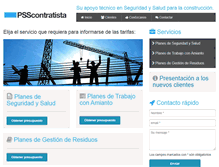 Tablet Screenshot of planseguridadsalud.es